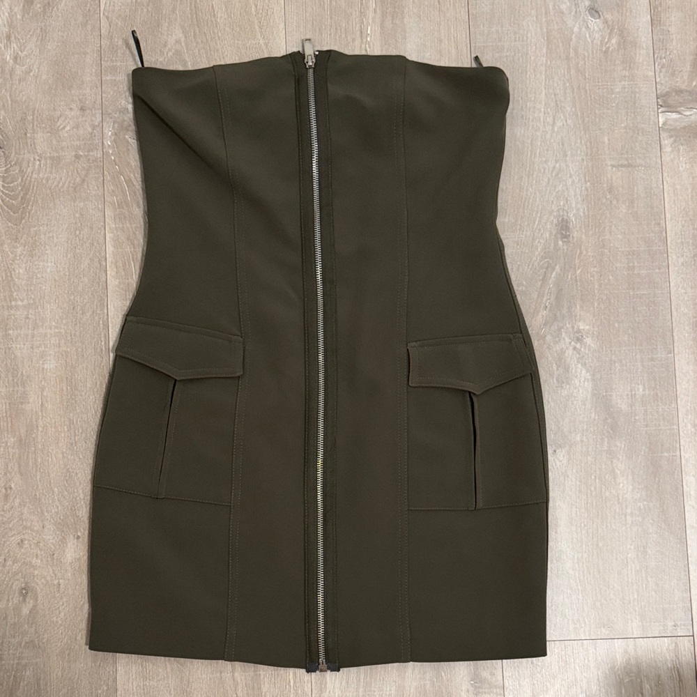Zara Dark Green top Dress